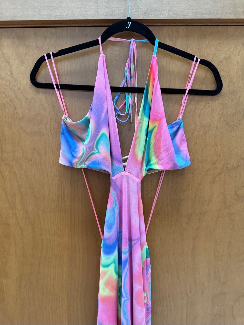 AFRM Abstract Multi Marble Dress - Picture 4 of 6